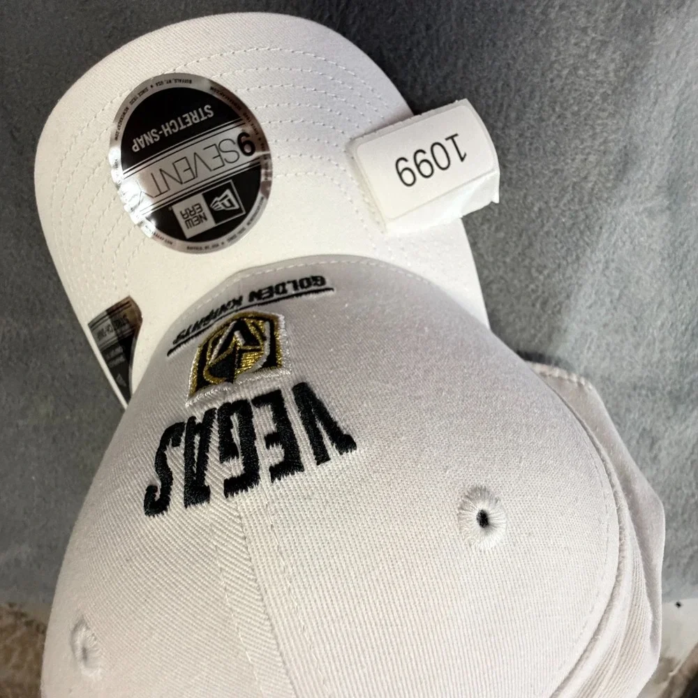 New‎ Era Vegas Golden Knights NHL 9SEVENTY Stretch Snap Hat White Snapback New